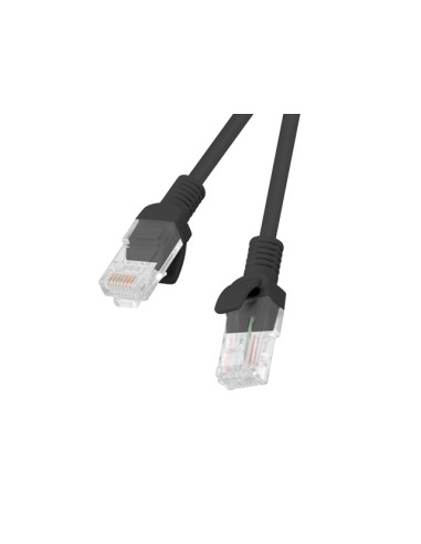 Lanberg Cable De Red Pcu5-10cc-0100-bk,rj45,utp,cat 5e,1m,negro