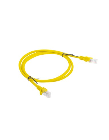 Lanberg Cable De Red Pcu5-10cc-0100-y,rj45,utp,cat 5e,1m,amarillo