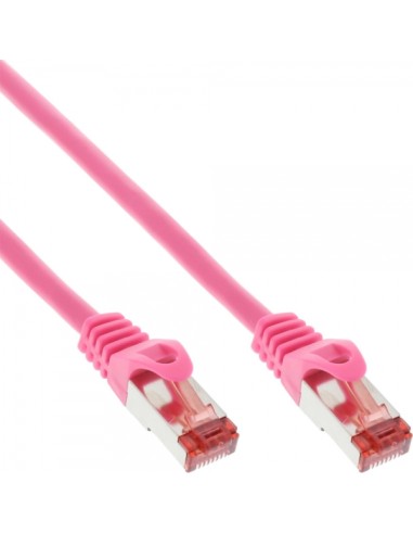 Cable De Red Inline S/ftp Pimf Cat.6 250mhz Pvc Cobre Rosa 3m