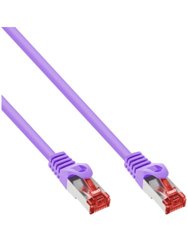 Cable De Red Inline S/ftp Pimf Cat.6 250mhz Pvc Cobre Violeta 3m