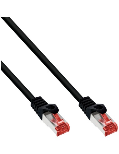 Cable De Red Inline S/ftp Pimf Cat.6 250mhz Pvc Cobre Negro 15m