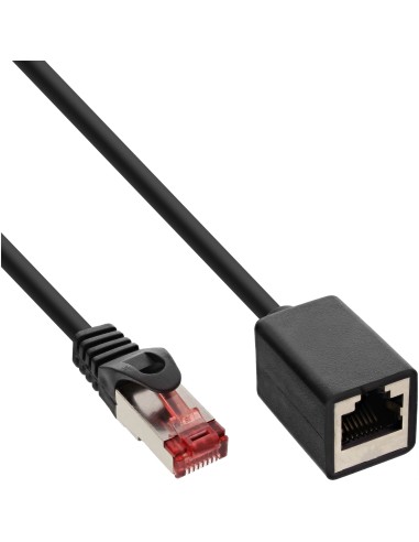 Cable De Red Inline S/ftp Pimf Cat.6 250mhz Cobre Libre De Halógenos Negro 3m Extensión