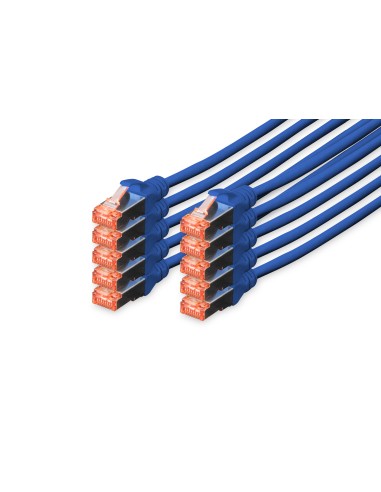 Cable Digitus S-ftp Cat 6 Cu Lszh Awg 27/7 Lenght 5m 10 Pcs Azul