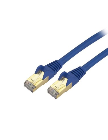 Cable De 3m De Red Blindado    Cabl Cat6a 10gb Stp Azul