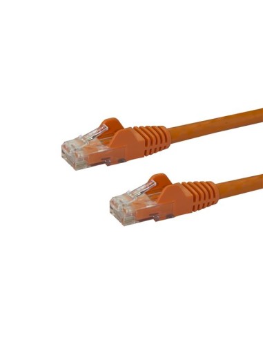Cable 10m Naranja Red Gigabit  Cabl  Cat6 Ethernet Rj45 Snagless
