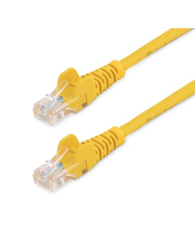 Cable Red 0.5m Amarillo Cat5e  Cabl Ethernet Sin Enganche