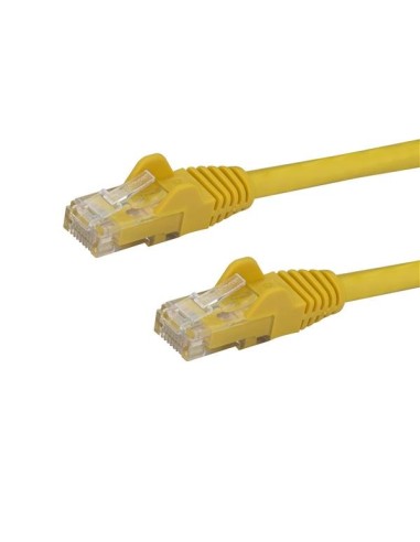 Cable Red 0.5m Amarillo Cat6   Cabl Ethernet Gigabit Sin Enganches