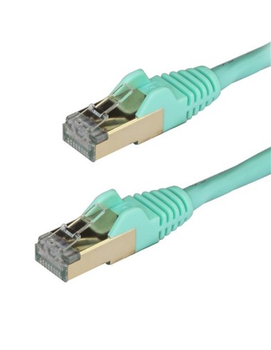 Cable 3m Red Ethernet Rj45 Stp Cabl Cat6a Snagless Aguamarina