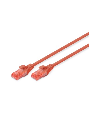 Digitus 1m Cat6 U-utp Cable De Red U/utp (utp) Rojo