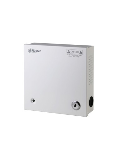 Dahua Pfm340-5ch Fuente Alimentación Caja Con Llave 12vdc 4a 5ch