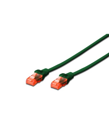 Red Latiguillo Cat6 Utp   0,25m Verde