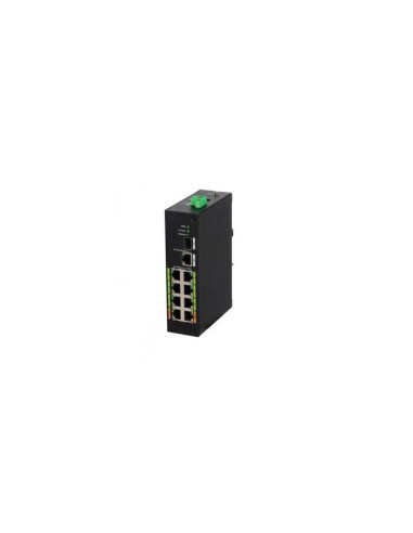 Dahua Lr2110-8et-120 Switch Rango Temp Extendida Epoe 8 Puertos 10/100 + 1 Uplink Gigabit + 1 Sfp 802.3at 120w Layer 2 - Modo...