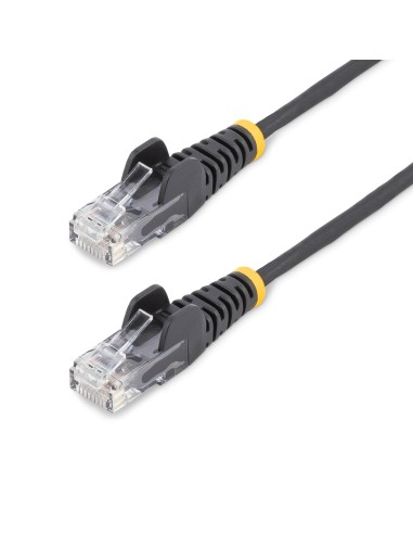 Startech.com Cable Cat6 De 2m - Delgado - Con Conectores Rj45 Sin Enganches - Negro