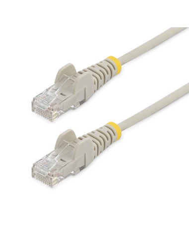 Startech.com Cable Cat6 De 2m - Delgado - Con Conectores Rj45 Sin Enganches - Gris