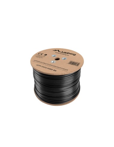 Bobina De Cable Lanberg Lcf5-21cu-0305-bk Cable De Red 305 M Cat5e F / Utp (ftp) Negro