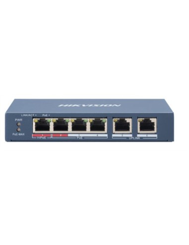 Switch Hikvision Poe 4-port  L2 Unmanaged Ds-3e0106hp-e