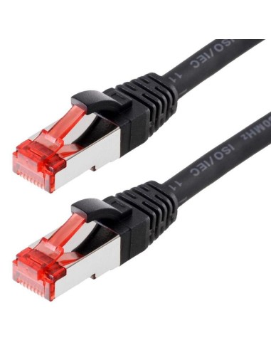 Helos Cable De Red S/ftp Cat 6 Negro 1,0m