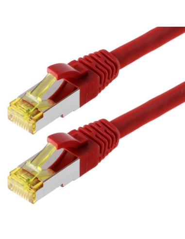 Helos Cable De Red S/ftp Cat 6a Rojo 3,0m