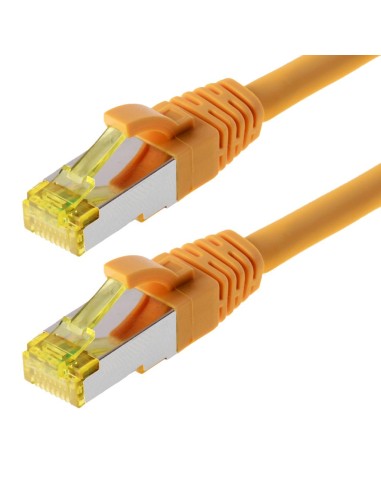 Helos Cable De Red S/ftp Cat 6a Amarillo 2,0m