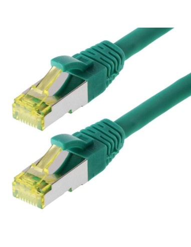 Helos Cable De Red S/ftp Cat 6a Verde 0,5m