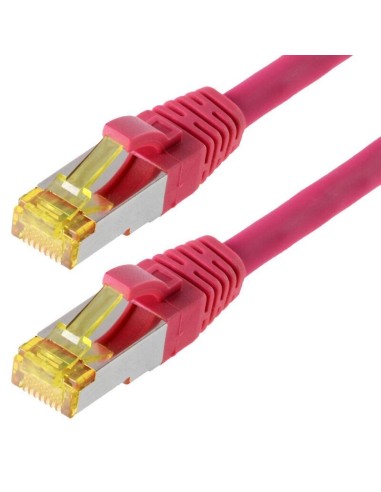 Helos Cable De Red S/ftp Cat 6a Magenta 0,5m