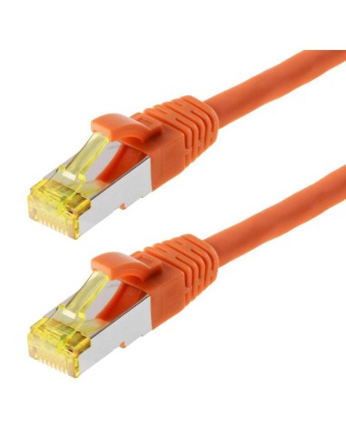 Helos Cable De Red S/ftp Cat 6a Orange 0,25m