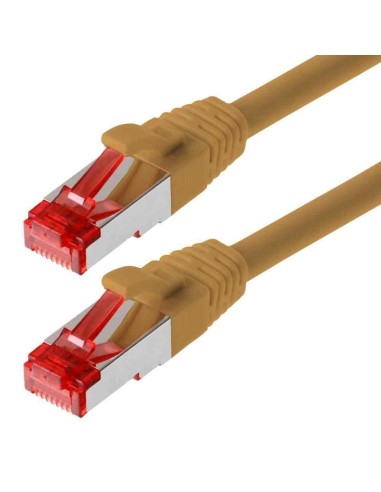 Helos Cable De Red S/ftp Cat 6 Marron 0,25m