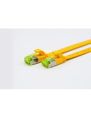 Helos Cable De Red Ultraplano U/ftp Cat 6a Azul 0,3m