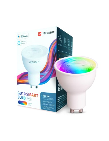 Bombilla Inteligente Yeelight Smart Bulb W1 (dimmable)/ Casquillo Gu10/ 4.5w/ 350 Lúmenes/ 2700k-6500k/ Pack De 4 Uds