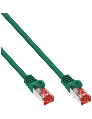 Cable De Red Inline S/ftp Pimf Cat.6 250mhz Pvc Cobre Verde 1m