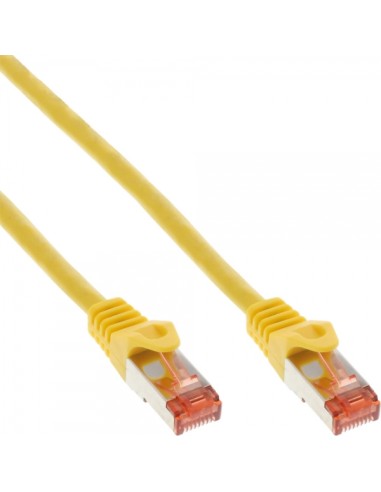 Cable De Red Inline S/ftp Pimf Cat.6 250mhz Pvc Amarillo Cobre 0.25m