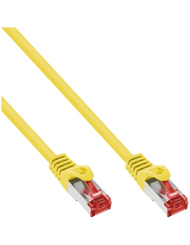 Cable De Red Inline S/ftp Pimf Cat.6 250mhz Pvc Amarillo Cobre 0.5m