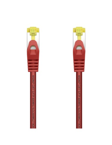 Aisens Cable De Red Rj45 Lszh Cat.7 600 Mhz S/ftp Pimf Awg26 - 25cm - Rojo