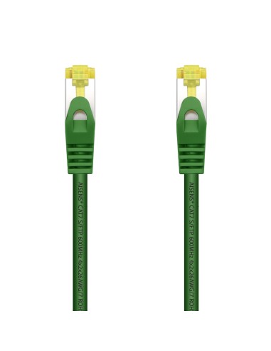 Aisens Cable De Red Rj45 Lszh Cat.7 600 Mhz S/ftp Pimf Awg26 - 25cm - Verde