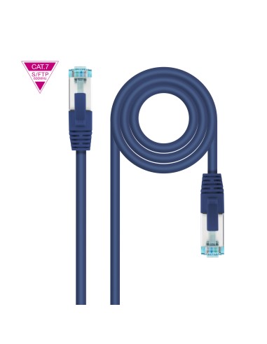 Nanocable Cable Red Cat.7 Lszh Sftp Pimf Awg26 50cm - Azul