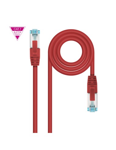 Nanocable Cable Red Cat.7 Lszh Sftp Pimf Awg26 25cm - Rojo