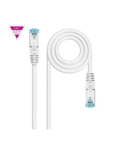 Nanocable Cable Red Cat.7 Lszh Sftp Pimf Awg26 25cm - Blanco