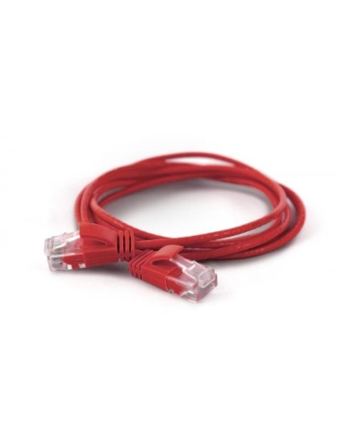 Wantecwire Utp, Cable Extra Fino Cat6a, D   2,8 Mm, Rojo, Longitud 0,25 M