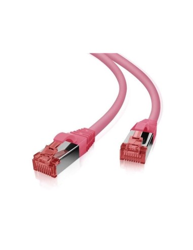 Helos Ultra Slim Cable De Red S/ftp Cat 6a Magenta 5,0m