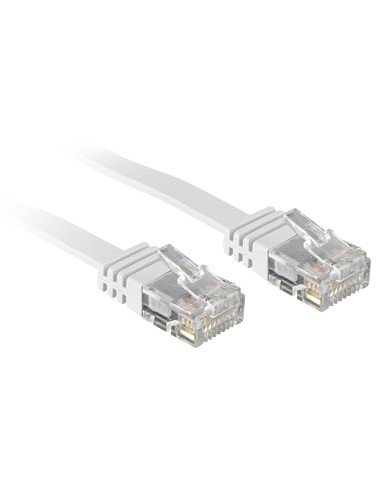 Lindy 5m Cat.6 Cable De Red Blanco Cat6 (lindy U/utp Flat Patchcord Cat6. Cu. White. 5.0m)