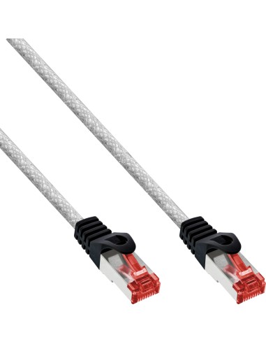 Cable De Red Inline S/ftp Pimf Cat.6 250mhz Pvc Cobre Transparente 2m