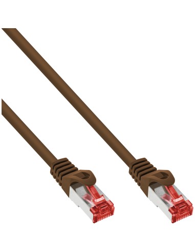 Cable De Red Inline S/ftp Pimf Cat.6 250mhz Pvc Marrón Cobre 5m