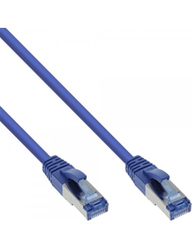 Cable De Red Inline S/ftp Pimf Cat.6a Libre De Halógenos 500mhz Azul 0.5m