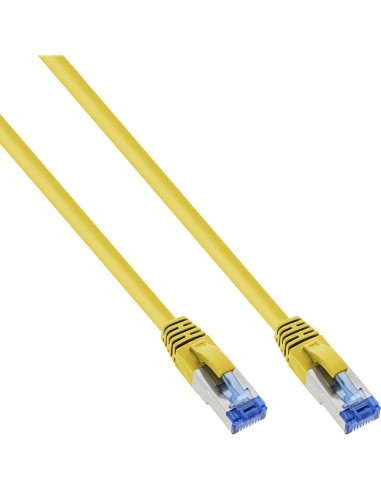 Cable De Red Inline S/ftp Pimf Cat.6a Libre De Halógenos 500mhz Amarillo 0.5m