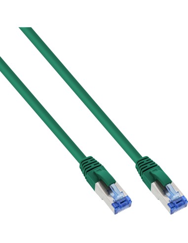 Cable De Red Inline S/ftp Pimf Cat.6a Libre De Halógenos 500mhz Verde 1.5m