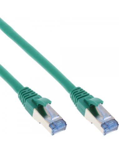 Cable De Red Inline S/ftp Pimf Cat.6a Libre De Halógenos 500mhz Verde 10m