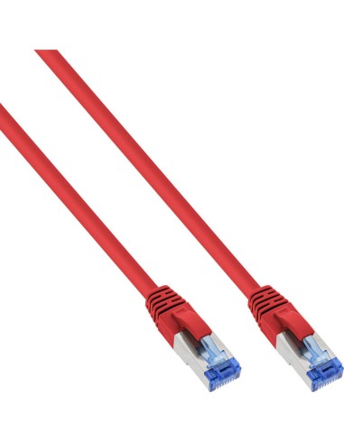 Cable De Red Inline S/ftp Pimf Cat.6a Libre De Halógenos 500mhz Rojo 10m