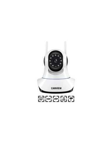 Camview Camara Ip Motorizada Inalambrica Para Interior 2mp 1080p - Lente Fija 3.6mm - Microfono Y Altavoz Incorporado - Rotac...