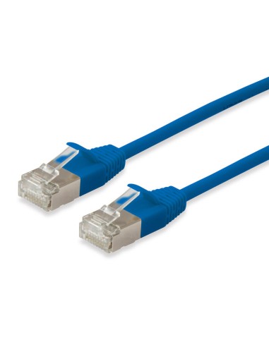 Equip Cable De Red Cat6a S/ftp 2xrj45 0.25m Azul Slim Lszh