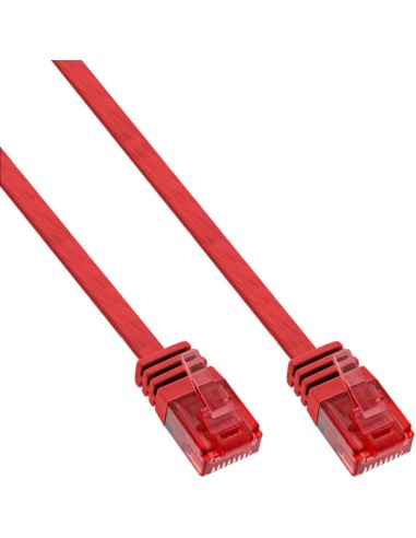 Inline Flat Ultraslim Cable De Red U/utp Cat.6 Gigabit Ready Rojo 10m